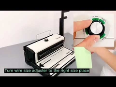 Office Manual Desktop Binding Machine PLC Controlled