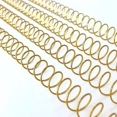 Custom Size Gold Metal Coil Binding For Desk Planners 48loops NanBo