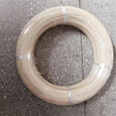 0,8 mm 0,9 mm Bej PET Naylon Kaplı Tel Sütyen Teli Galvanizli Tel Naylon Kaplı Çelik Sütyen Teli